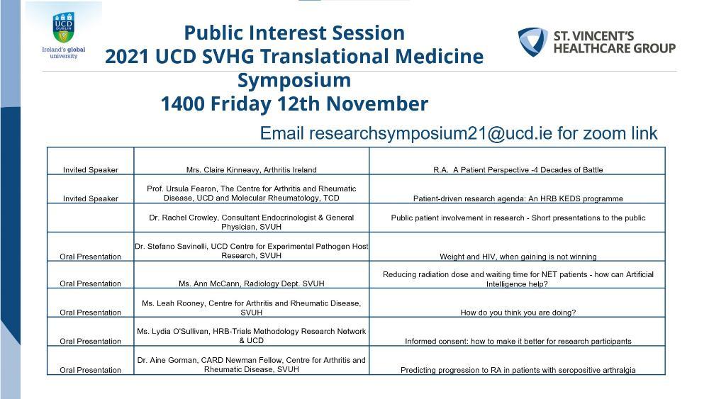 UCD SVHG Translational Med Symposium